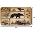 thumbnail image 2 of Rustic Cabin Bath Rug, Farmhouse Country Antique Bear Moose Forest Vintage Wood Decor Non Slip Bath Mats,Hunting Camping Bath Rug Sets for Bathroom Bedroom Kitchen Outdoor Indoor 17x29 Inch, 2 of 2