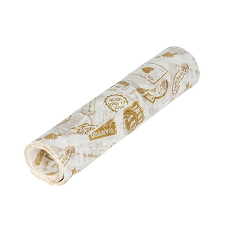 Oioii 50 Sheets Oil Resistant Printed Food Wrapping Paper Baking Parchment Liners for Pastries Cakes Sandwiches Burgers Kitchen Baking Household Supplies Yellow Oioii 50 Sheets Oil Resistant Printed Food Wrapping Paper Baking Parchment Liners for Pastries Cakes Sandwiches Burgers Kitchen Baking Household Supplies Yellow