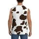 thumbnail image 4 of Fotbe Brown Cow Men's Camiseta sin Mangas Estampada para Hombres, Playera Casual para Gimnasio, Entrenamiento, Playa-Small, 4 of 7