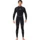thumbnail image 5 of Traje de húmedo con traje mojado manga larga y pantalones traje de buceo 1.5mm ergonómico ultra estiramiento profesional para snorkeling Surfing Nating Man, Negro XXL Speravity OD019359-11, 5 of 7