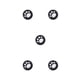 thumbnail image 2 of Moyic Grips Caps Cat Paw Shape Thumbstick Cover para doméstico blanco sobre negro Type2 NO2, 2 of 6