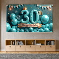 thumbnail image 7 of Blue Balloons Birthday Banner Decorative Design Birthday Event for Adult Celebration Indoor Decoration, 7 of 7