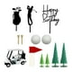 thumbnail image 5 of Accesorios para tartas de cumpleaños de golf, accesorios para tartas, minijuguetes para hombres, Carro Blanco, 5 of 9