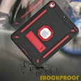 thumbnail image 6 of iPad Air 2 Case with Soft Screen Protector, Dteck Heavy Duty Shockproof Three Layer Plastic and Silicone Protective Cover with Kickstand For Apple iPad Air 2 (A1566/A1567), Black/Red, 6 of 6