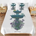 thumbnail image 6 of 3 Pcs Soft Bedding Set, Includes 1 Duvet Cover with Zipper And 2 Pillow Shams,Little Fountain King(102"×90"), 6 of 8