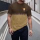 thumbnail image 2 of Camisas de Manga Larga para Hombres Imprimir Casual Cuello Redondo Blusa de Manga Corta, Camisas de Lino para Hombres, 2 of 9