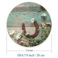 thumbnail image 3 of Mouse pad redondo rústico con herradura 20 x 20 x 0,3 cm Nphuriy, 3 of 6