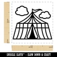 thumbnail image 2 of Circus Carnival Tent Self-Inking Rubber Stamp Ink Stamper - Green Ink - Small 1 Inch, 2 of 7