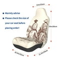 thumbnail image 3 of Wukai Cowboys Riding Horses Full Set Car Seat Covers with Soft Padding Universal Auto Front Seats Protector and Cushion Mat, 3 of 5
