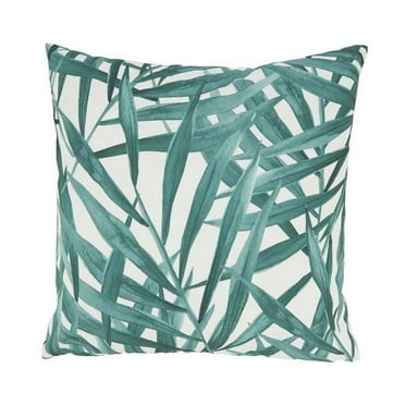 Fern Foliage Outdoor Poly Filled Throw Pillow