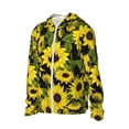 thumbnail image 2 of Rocae Sunflowers In Vintage Print Breathable Sun Protection Hoodie Quick-Dry Lightweight Long Sleeve Hoodie Unisex Running Sports Shirt X-Large, 2 of 9