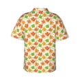 thumbnail image 3 of Daiia Maple Leaves1 Hawaiian Shirt for Men Gentle Cotton Regular Short Sleeve Casual-Small, 3 of 9
