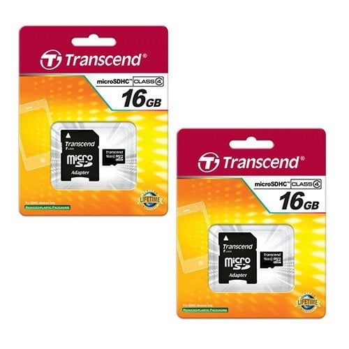 2 Pack HTC Evo 3D Cell Phone Memory Card 2 x 4GB microSDHC Memory Card with SD Adapter