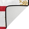 thumbnail image 5 of Dreamtimes Christmas Gold Snowflake Non-Slip Area Rug 36"x24", Red White Stripe Floor Carpet Comfort Floor Mats Decor for Indoor Front Porch,Living Room, Bedroom,Kitchen, 5 of 7