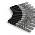 thumbnail image 3 of Sharpie Permanent Markers, Fine Point, Black, 12 Count, 3 of 5