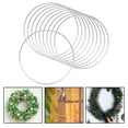 thumbnail image 6 of 30cm Metal Macrame Rings, Large Metal Hoop for Wedding Wreath Decor And Diy , 10pcs 10pcs, 6 of 8