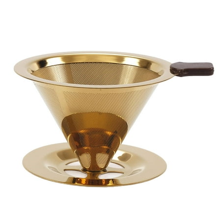 

Pour Over Coffee Dripper Coffee Filter Cone Single Cup Coffee Maker 1 99x65x90mm A