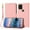 Pink, variant on Phone Case for Motorola Moto G Stylus 5G 2021 PU Lether Litch Pattern Flip Folio Card Slots Holder Wallet
