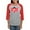 Heather/Red, variant on - GI Joe Logo - Womens Baseball Tee