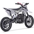 thumbnail image 5 of MotoTec 40cc Demon Kids Gas Dirt Bike 4-Stroke Motorcycle Pit Bike White, 5 of 6