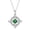 D, variant on Mystical Birthstone Knot Pendant Necklace with Sparkling Cubic Zirconia for Wiccan Witchcraft Style