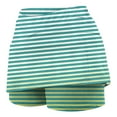 thumbnail image 4 of Girls Striped Print Sport Skorts with Pockets Tummy Control High Waist Athletic Skort Casual Tennis Skirt Shorts, 4 of 6