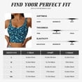 thumbnail image 5 of Bixox Women's Daisies Flowers Pattern Fitness Navel Tank Top U-Back Yoga Tank Top Sweatshirt Sports Bra, 5 of 7