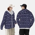 thumbnail image 4 of Balery Purple and Blue Squares Sudadera ligera de manga larga con capucha y protección solar UPF 50+ para hombre y mujer, ideal para pesca y running-Large, 4 of 7
