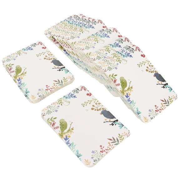 Tebru 100Pcs Earring Display Storage Paper Jewelry Ear Pin Cards Storage Cardboard