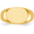 thumbnail image 4 of 14k Yellow Gold 9.5x12.5mm Open Back Signet Ring - Ring Size 6.0, 4 of 8