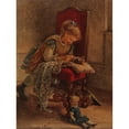 thumbnail image 3 of Petronella Peters 19x24 Black Modern Framed Museum Art Print Titled - The Darling, 3 of 5