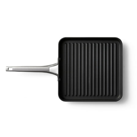 Calphalon Premier Hard-Anodized Nonstick 11-Inch Square Grill Pan, Black