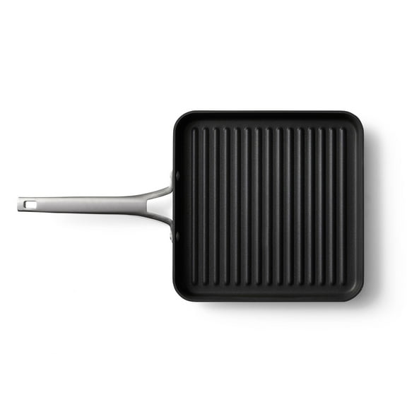 Calphalon Premier Hard-Anodized Nonstick 11-Inch Square Grill Pan, Black