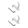 thumbnail image 3 of Monstrate Rejilla para auriculares Soporte de pared para auriculares de plástico Soporte para auriculares con pantalla para PC Soporte adhesivo para Type5 NO5, 3 of 6