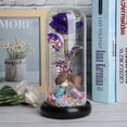 thumbnail image 6 of Light Up Rose with Infinity Love, Eternal Flower in a Glass Dome for Romantic Atmosphere, Night Light with LED Strip Lights, Wooden Base for Stability and Luxury Packaging, 6 of 8