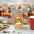 thumbnail image 5 of Luoshdecor Flameless Village Candles Oil Lamps,2Pcs Battery Operated LED Candle Lantern,Farmhouse Decorations for Home Party, Winter Holiday Gifts 5 in, 5 of 5