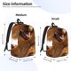 thumbnail image 2 of Balery Happy Fluffy Running Dog Mochila Clásica Impresa Básica para Viaje, Mochila Escolar Resistente al Agua, Mochila de Lona con Correas Ajustables-Small, 2 of 5