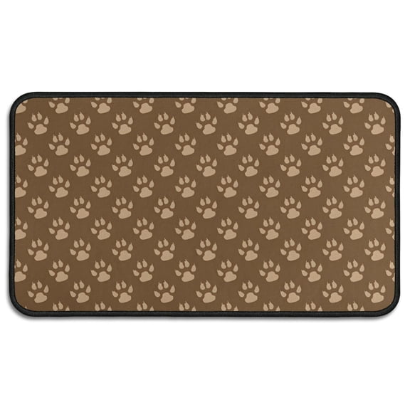 Paw Prints Door Rugs,Washable Non Slip Door Mats Indoor,Decorative Door Mats,Entry Mat Indoor for Entrance,Bedroom,Kitchen,Bathroom,30"x17"