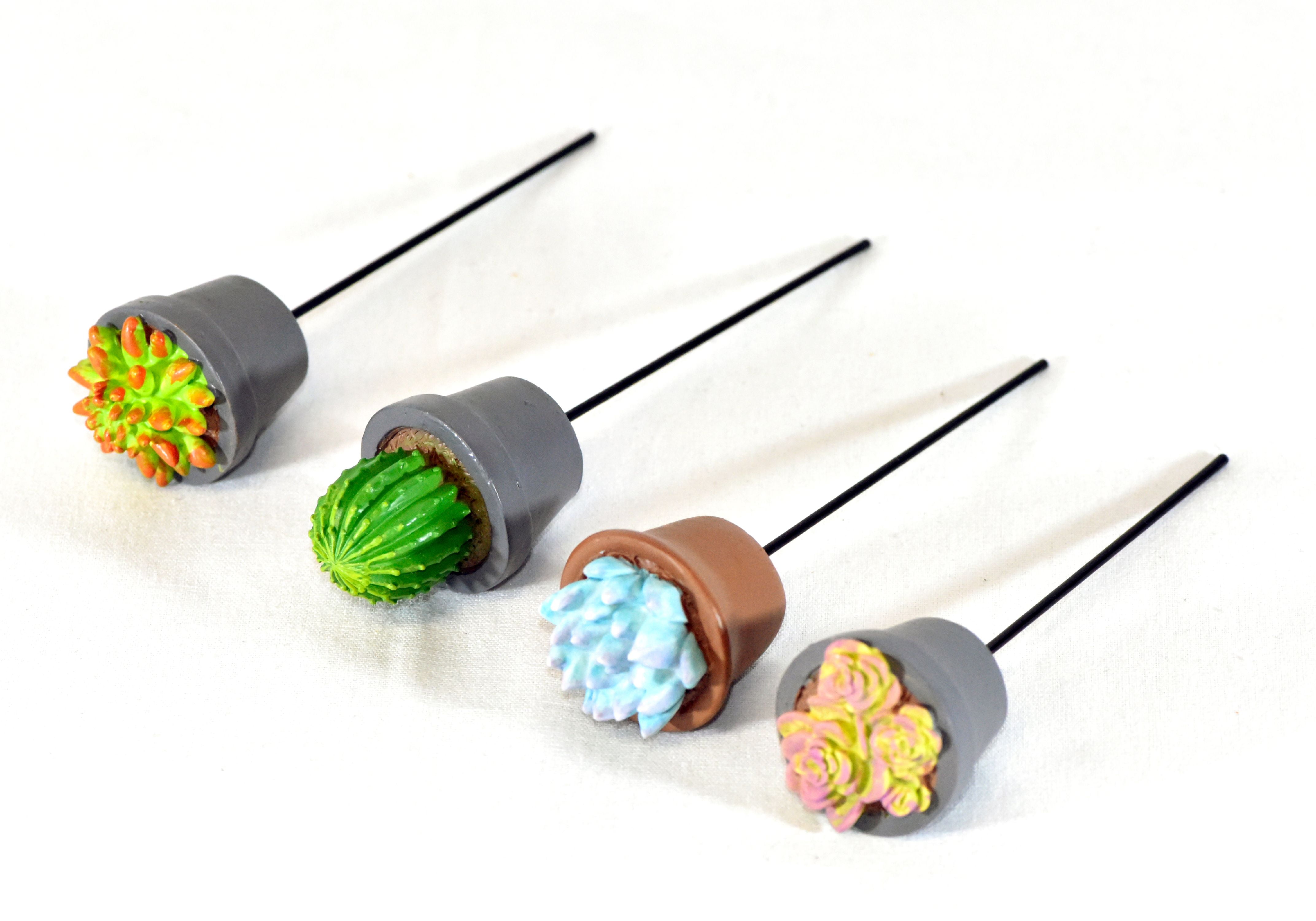 4-Pieces Mini Gardenn Fairy Garden Miniature Succulent Plants Set