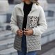 thumbnail image 1 of Puntoco-abrigo informal de felpa para mujer, Chaqueta de felpa holgada de manga larga con cuello redondo, chaqueta de felpa de doble cara con cremallera, liquidación Puntoco Puntoco-1, 1 of 3
