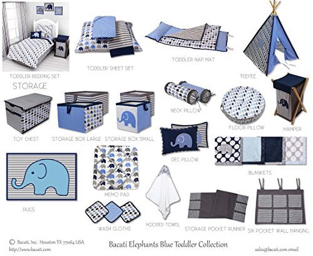 Bacati - Pin Dots Fitted Crib Sheets 100% Cotton Percale,  Available in Multiple Colors