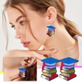 thumbnail image 1 of Pendientes Colgantes de Madera Hot6sl, Estampado Sombreros, Temporada graduación, 1 of 6