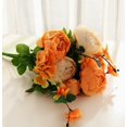 thumbnail image 4 of Un ramo de 13 peonías artificiales con tallos rellenos, perfecto for ramos de novia y decoración del hogar., 4 of 4