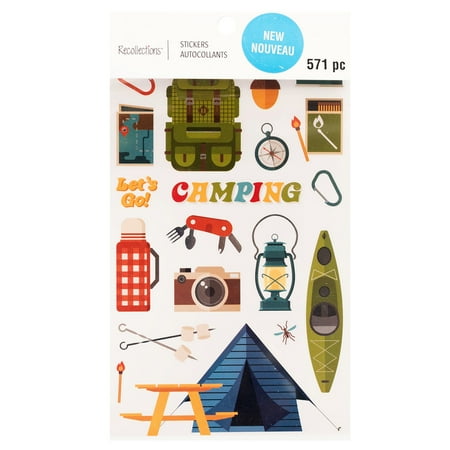 UPC: 0195158504286 | Camping Stickers by Recollections™
