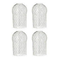 4 Pcs Gutter Downspout Guards 3.5 Inch Aluminum Leaf Filter Strainer Expandable Gutter Downspout Protector