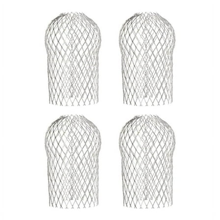 4 Pcs Gutter Downspout Guards 3.5 Inch Aluminum Leaf Filter Strainer Expandable Gutter Downspout Protector