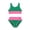 AA#-Green694, variant on Tiijoy Girls 2 Piece Swimsuits Color Block Bikini Set Bathing Suit Swimwear, Sizes 3-8