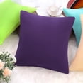 thumbnail image 6 of Unique Bargains Solid Decorative Throw Pillow Cover 18" x 18" Purple, 6 of 8