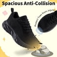 thumbnail image 3 of CZV Boys Girls Shoes Kids Sneakers with Non-Slip Breathable Lightweight Tennis Athletic Running Black Shoes for Little Kid & Big Kid, 3 of 8