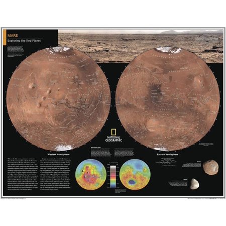 National Geographic Mars Map National Geographic: Mars: Exploring The Red Planet - Poster - 28 X 22  Inches - Art Quality Print | Walmart Canada